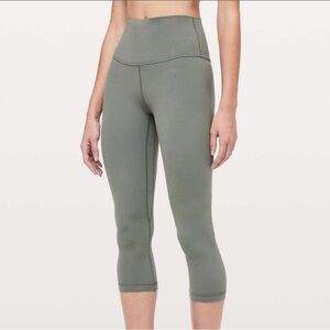 Lululemon Grey Sage Align Crop 21"